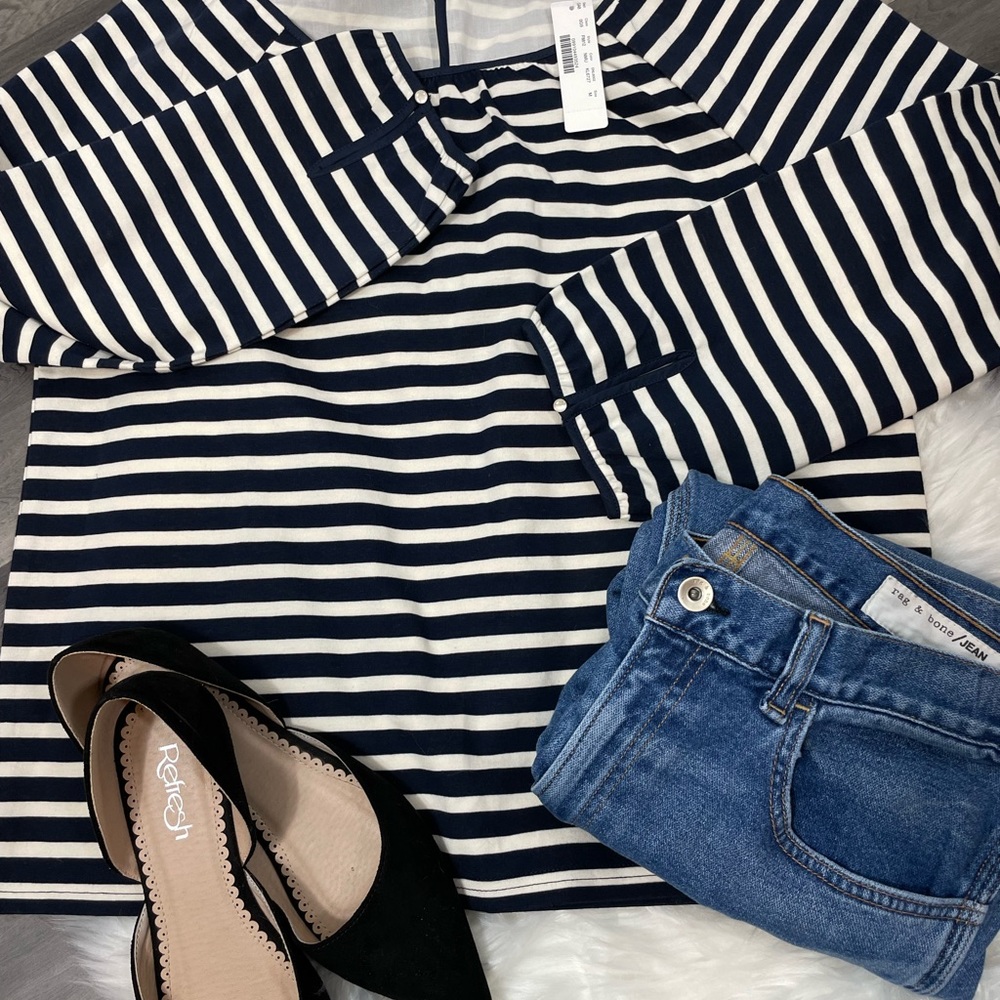 NWT J. Crew Boat Neck Blouse